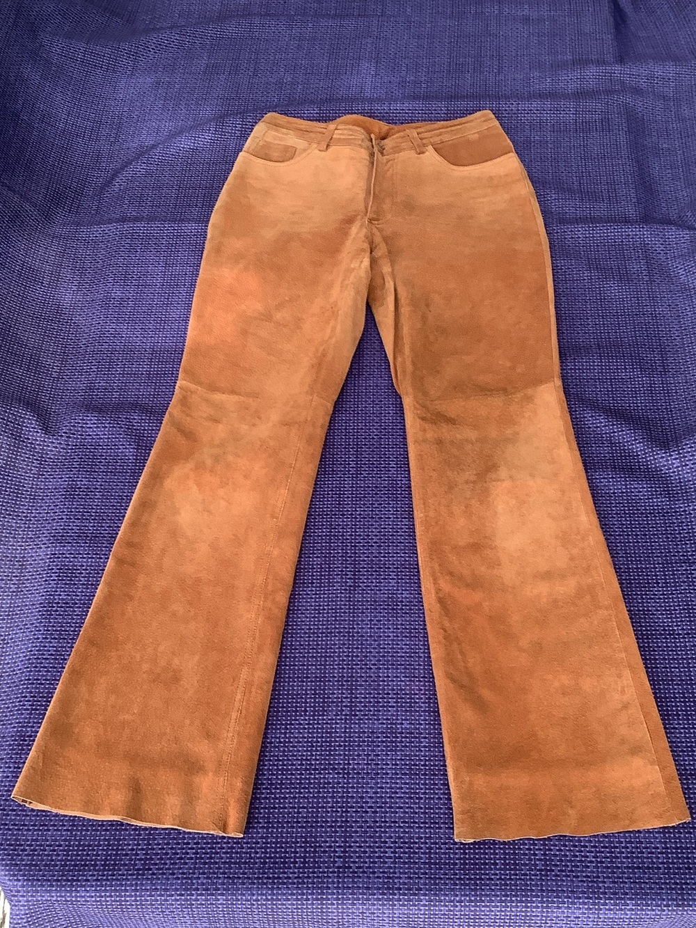 Vintage Genuine Leather Suede Jeans